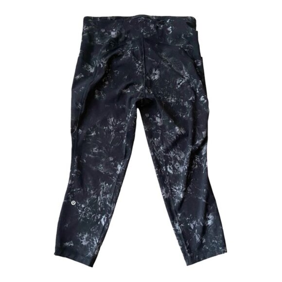 Lululemon Swift Speed High-Rise Crop 21"Aquila Black Multi size 12 - Picture 12 of 12